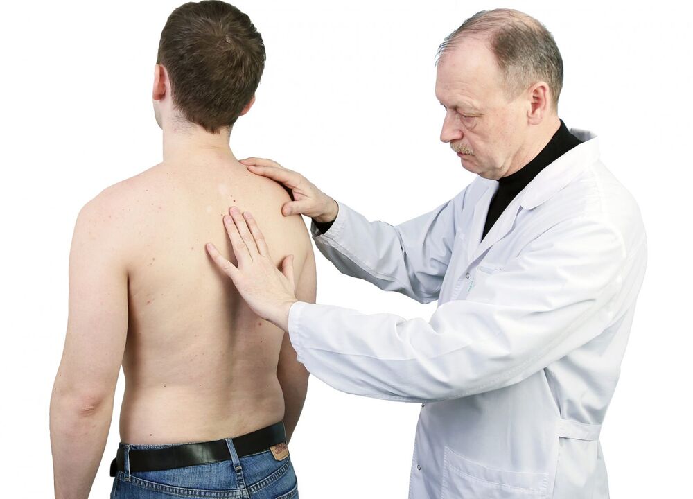 Le diagnostic de l'ostéochondrose comprend un examen médical de la colonne vertébrale